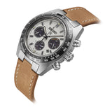 LEATHER STRAP WITH END LINKS FOR SEIKO SPEEDTIMER (LX03-813)