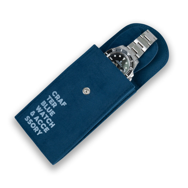 Crafter Blue Watch Pouch for Travel