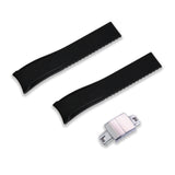 21MM FLEXI-CURVED END SAILCLOTH FKM RUBBER STRAP (CX01)