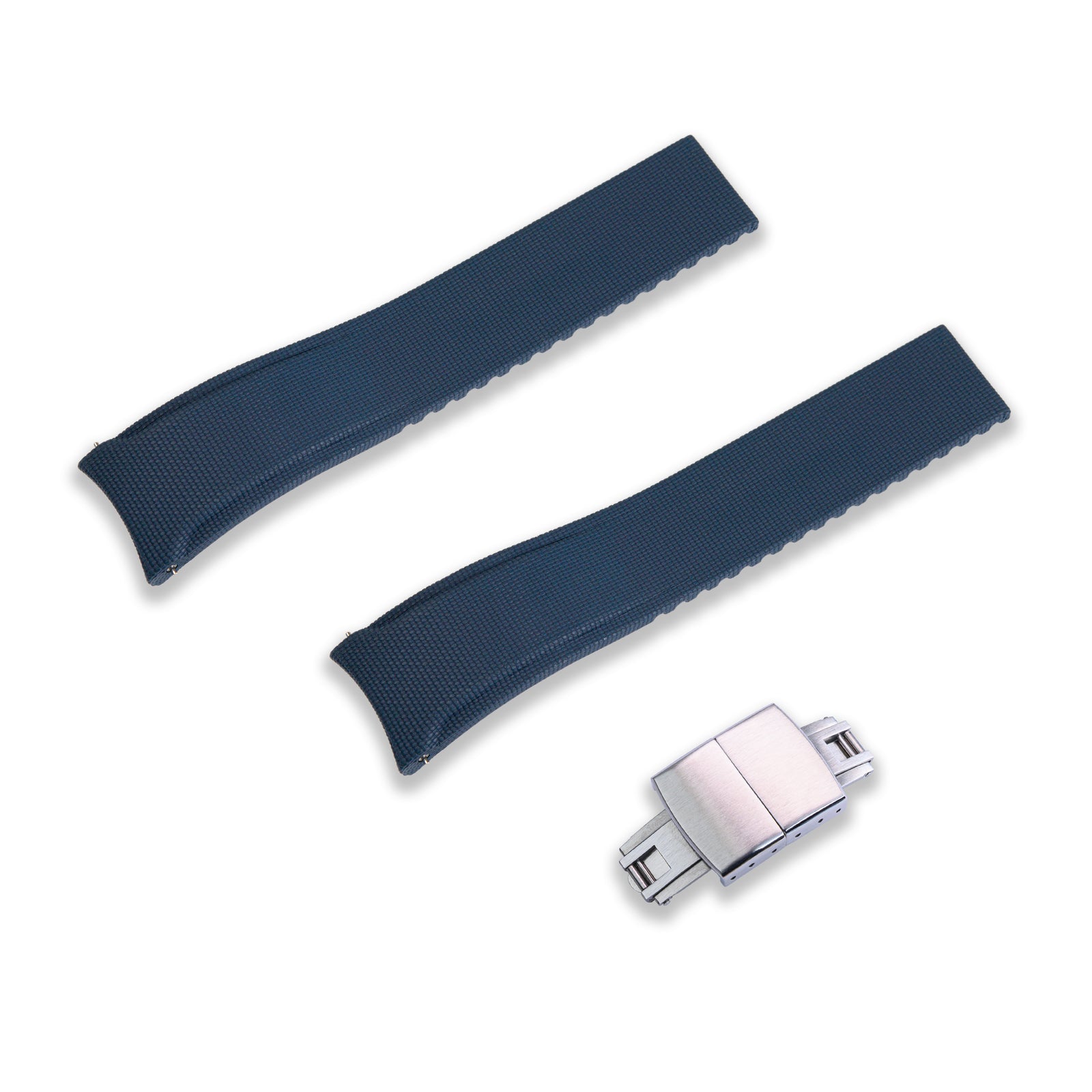 FCRB MULTI STRAP 26SS 最安値 ) 21MM FLEXI-CURVED END SAILCLOTH FKM RUBBER STRAP (CX01) – Crafter Blue