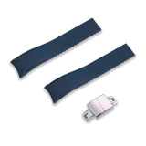 21MM FLEXI-CURVED END SAILCLOTH FKM RUBBER STRAP (CX01)