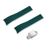 21MM FLEXI-CURVED END SAILCLOTH FKM RUBBER STRAP (CX01)