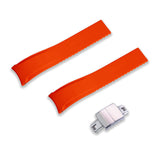 21MM FLEXI-CURVED END SAILCLOTH FKM RUBBER STRAP (CX01)