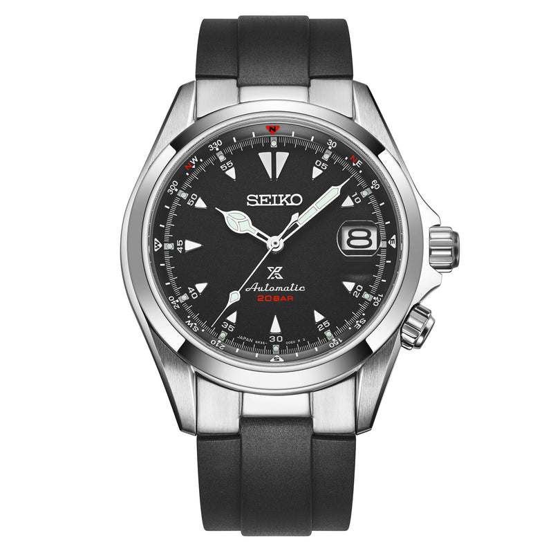 FKM RUBBER STRAP WITH END LINKS FOR SEIKO ALPINIST (MX03-117)