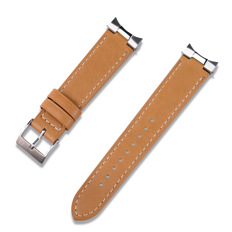 LEATHER STRAP WITH END LINKS FOR SEIKO SPEEDTIMER 41.40MM (LX03