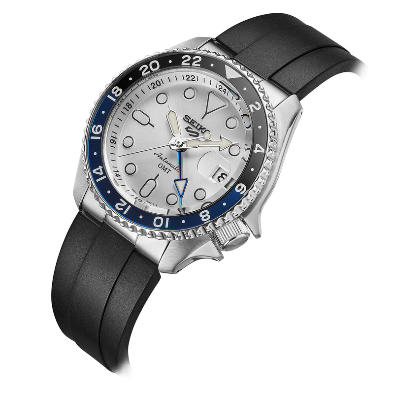 FKM RUBBER STRAP WITH END LINKS FOR SEIKO 5 SPORTS / GMT (MX01-SSK