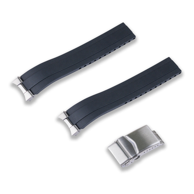 FKM RUBBER STRAP WITH END LINKS FOR SEIKO ALPINIST (MX03-117)