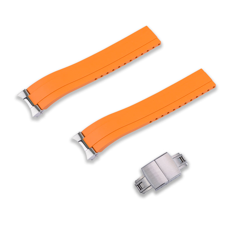 FKM RUBBER STRAP WITH END LINKS FOR SEIKO ALPINIST (MX03-117)