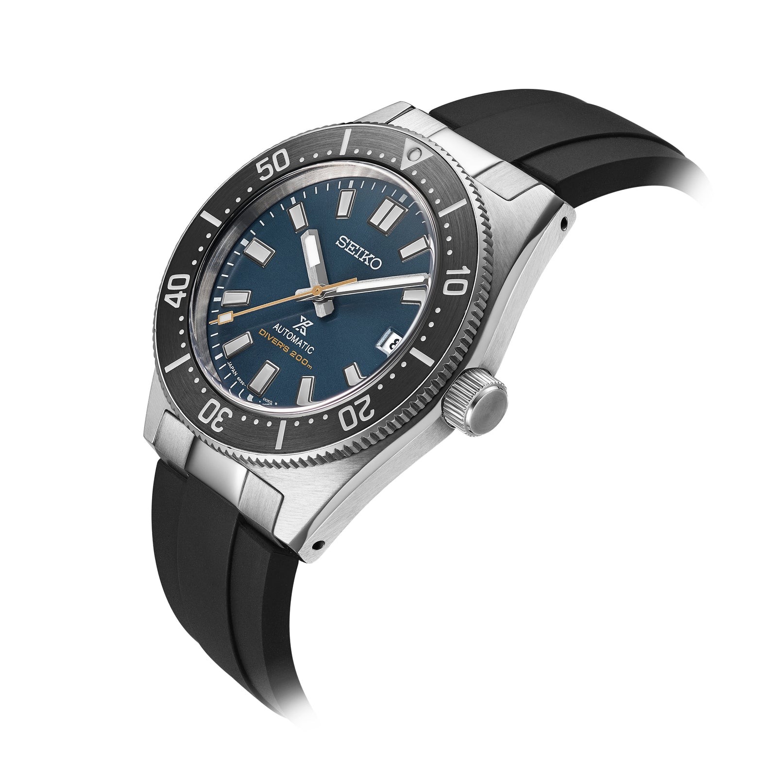 FKM RUBBER STRAP WITH END LINKS FOR SEIKO 1965 HERITAGE DIVER