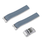 FKM RUBBER STRAP WITH END LINKS FOR HAMILTON KHAKI FIELD (MX03-733)