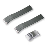 FKM RUBBER STRAP WITH END LINKS FOR SEIKO SPEEDTIMER (MX03-813)