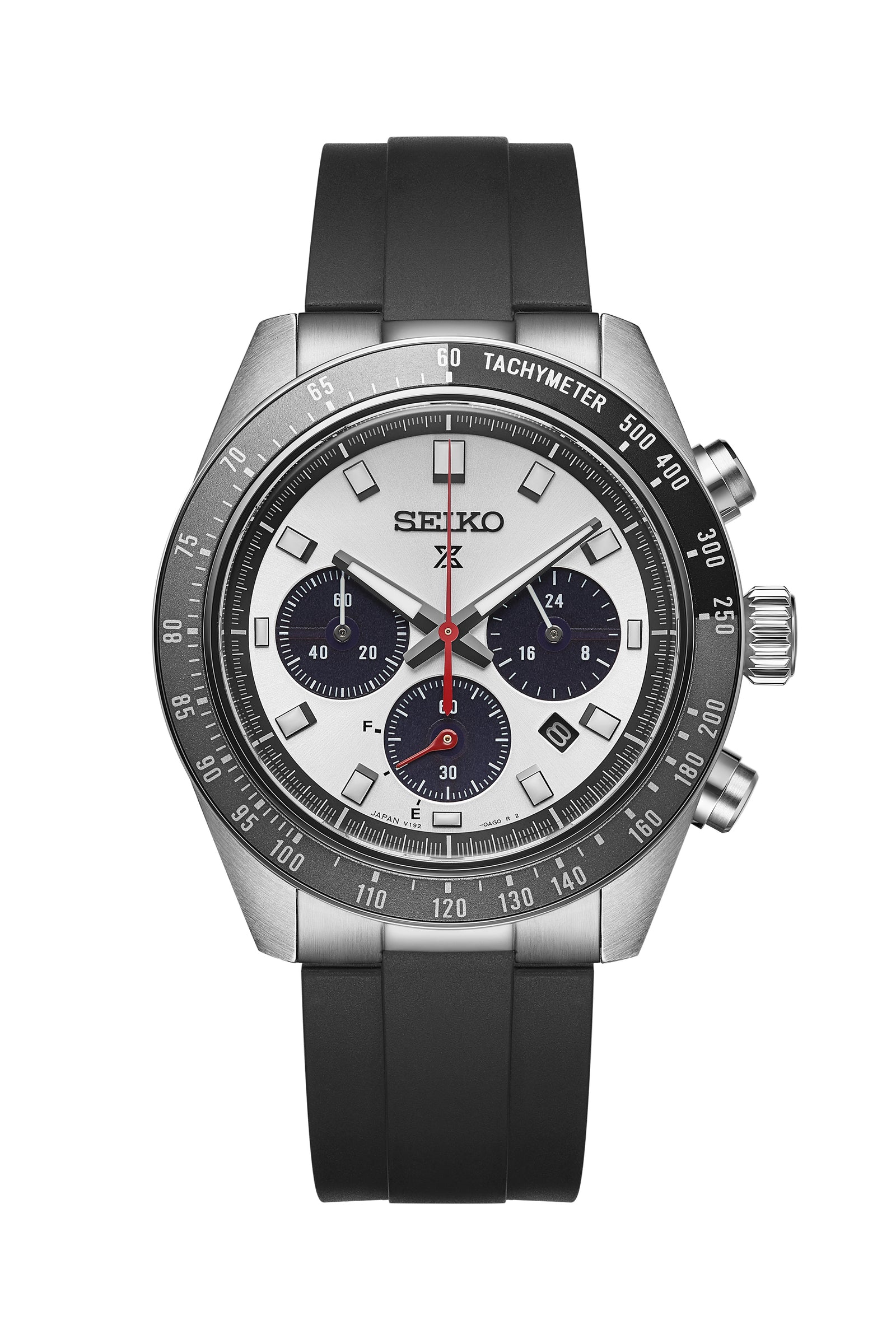 FKM RUBBER STRAP WITH END LINKS FOR SEIKO SPEEDTIMER (MX03-911