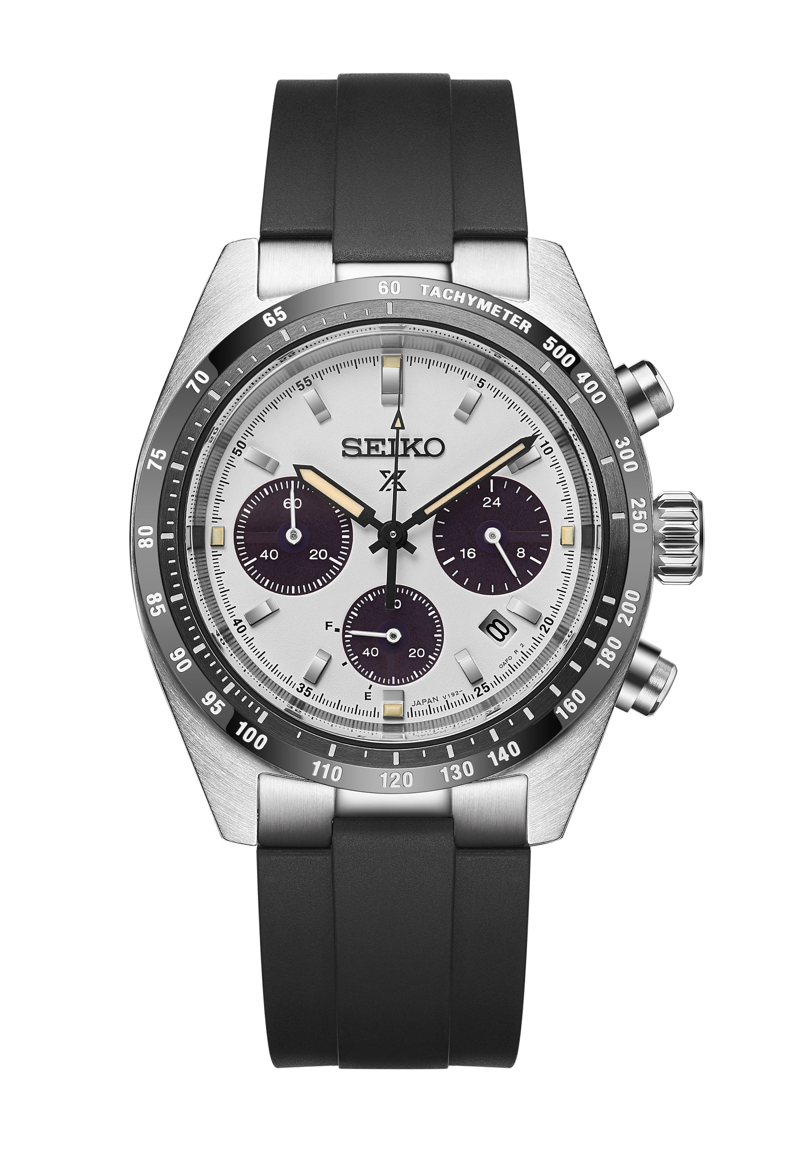 FKM RUBBER STRAP WITH END LINKS FOR SEIKO SPEEDTIMER (MX03-813