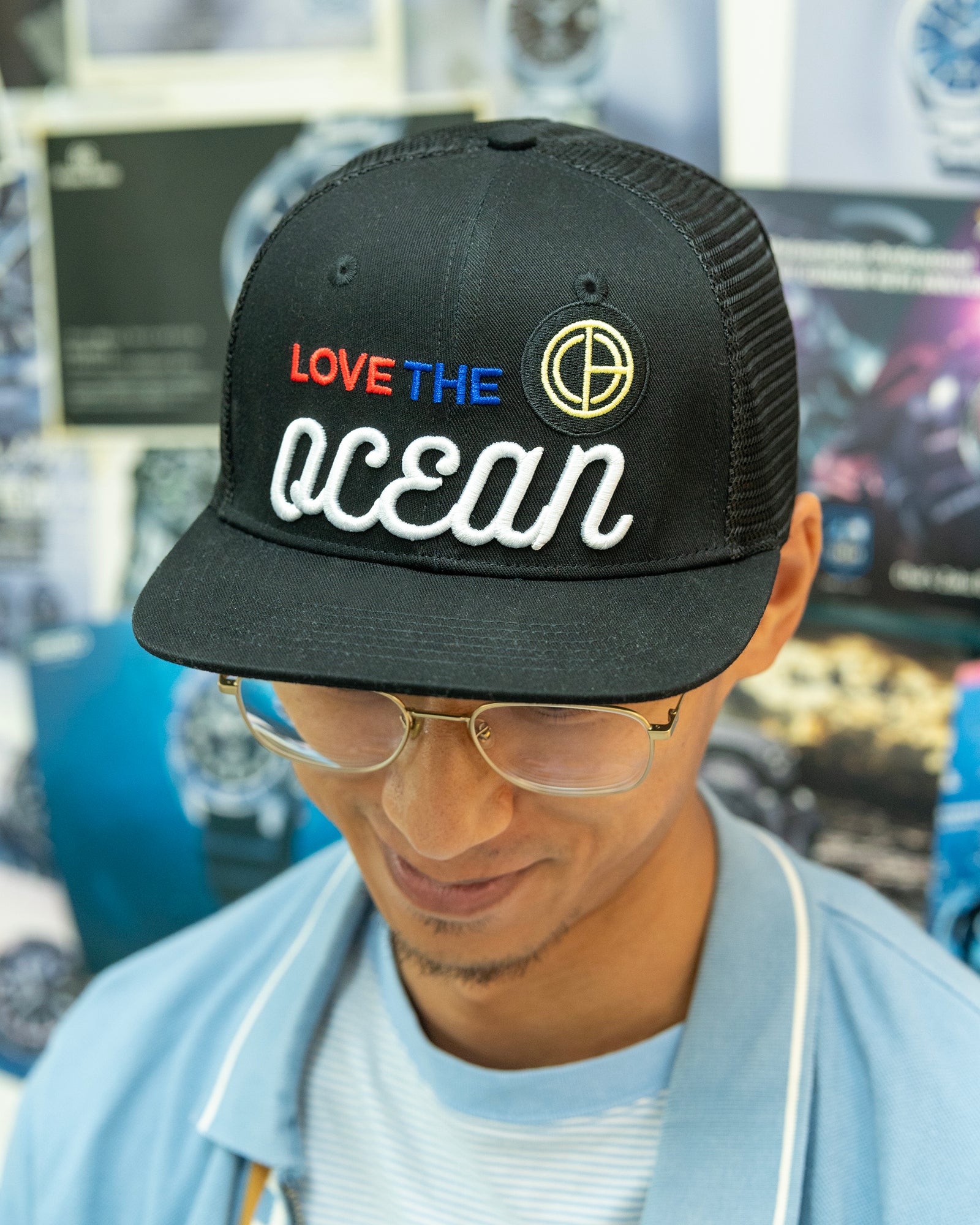 Love The Ocean Snapback Cap – Crafter Blue