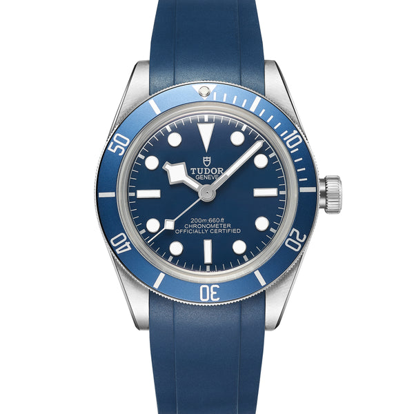 CURVED END RUBBER STRAP FOR TUDOR BLACK BAY 58 (TD03) – Crafter Blue