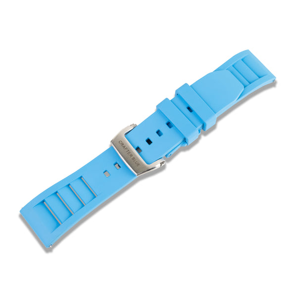 22mm Straight end Butterfly-clasp FKM Rubber Strap (UX08)