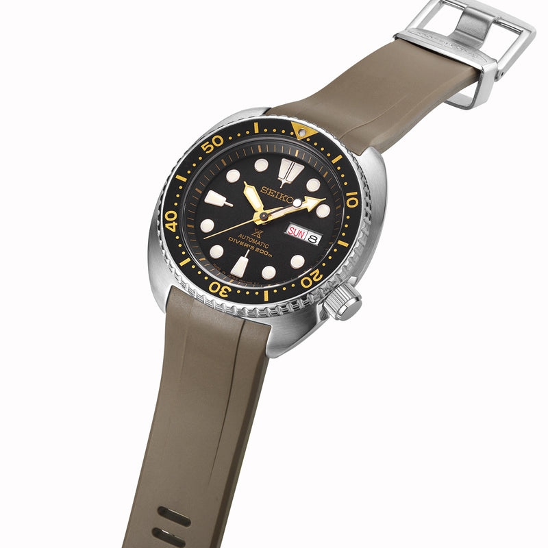 Seiko Turtle Curved End Rubber Strap