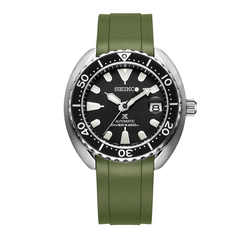 CURVED END RUBBER STRAP FOR SEIKO Mini Turtle SERIES (CB13