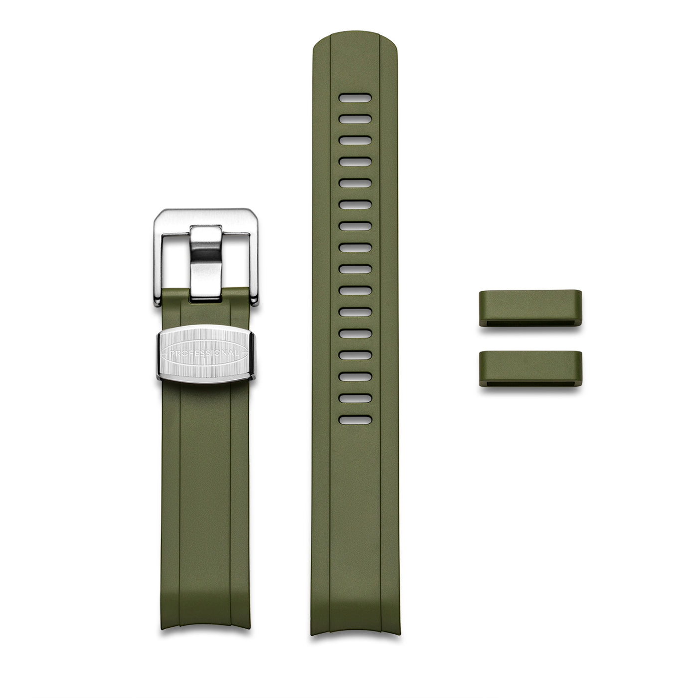 CURVED END RUBBER STRAP FOR SEIKO MM200 SERIES (CB13