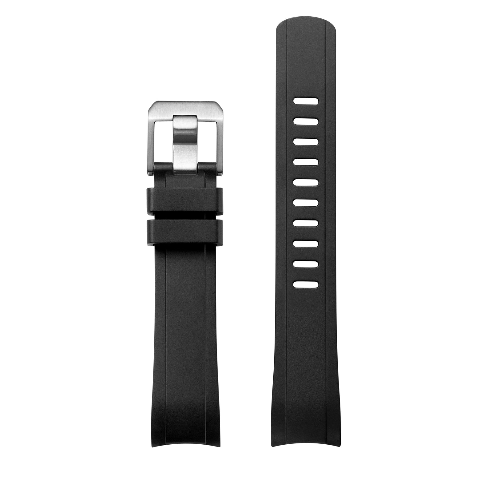 Curved End Rubber Strap for ROLEX SUBMARINER CERAMIC Ref.116610