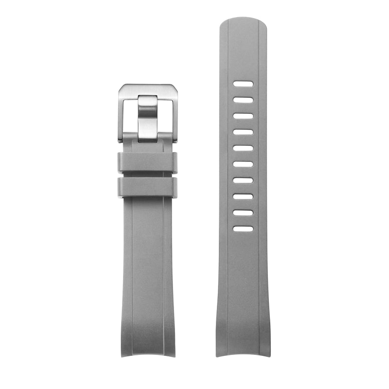 Curved End Rubber Strap for ROLEX GMT MASTER II Ceramic Ref. 116710