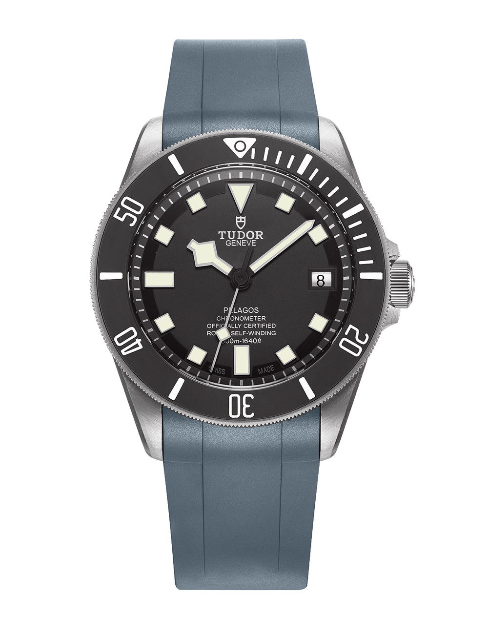 CURVED END RUBBER STRAP FOR TUDOR PELAGOS (TD02) – Crafter Blue